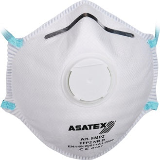 Atemschutzmaske FFP 2/V NR D m.Ausatemventil 15ST/Box ASATEX