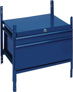 Schubladenelement LOGS 100 H520xB540xT390mm 2 Schubl.abschl.blau RAL 5022 LOGS