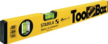 Wasserwaage Toolbox 43cm Alu.gelb ± 0 5 mm/m STABILA