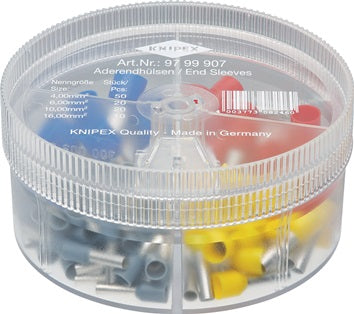 Aderendhülsenbox 100-tlg.4 0-16 00mm² Ku.-Box KNIPEX