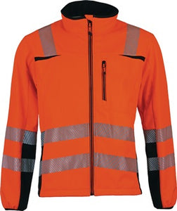 Warnschutz-Softshelljacke Prevent® Trendline Gr.XXL orange/schwarz