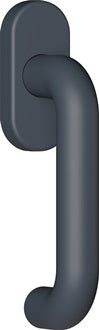 Fenstergriff 111PBFG PA 92 grau 35mm Stand.HEWI