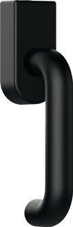 Fenstergriff 111PBFGA PA 90 tiefschwarz 35mm abschl.HEWI