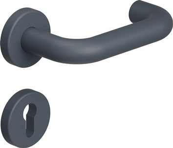 Halbgarnitur 111PBR22.230 PA 92m 4-KT.8mm 38 1-43 0mm Schutzrosetten HEWI