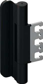 Türband B8107B PA 90 tiefschwarz ma gefälzter Holzflügel Rolle165mm DIN L/R HEWI