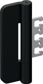 Türband B9107B PA 90 tiefschwarz ma ungefälzter Holzflügel Rolle 165mm DIN L/R