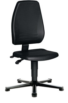 Arbeitsdrehstuhl PROMAT Bodengleiter Integralschaum schwarz 440-620mm PROMAT