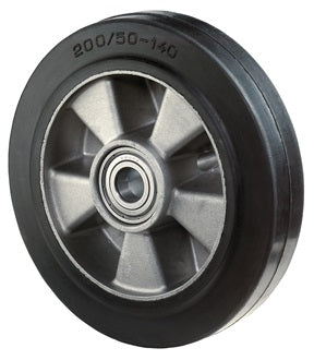 Lenkrad Elastic-Vollgummi Naben-L.60mm Rad-B.50mm D.180mm BS ROLLEN
