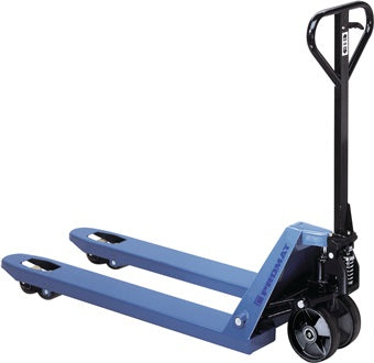 Gabelhubwagen Gabel-L.1150mm Trgf.2500kg STA taubenblau PUR/PA PROMAT