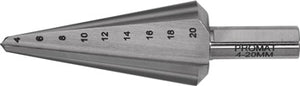 Blechschälbohrer Bohrber.4-20mm HSS-Co Gesamt-L.71mm Z.2 PROMAT