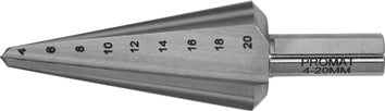 Blechschälbohrer Bohrber.4-20mm HSS-Co Gesamt-L.71mm Z.2 PROMAT