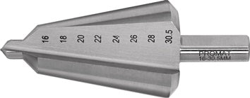 Blechschälbohrer Bohrber.16-30 5mm HSS-Co Gesamt-L.76mm Z.2 PROMAT