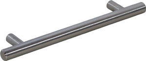 Möbelgriff VA ma 160mm D.10mm verp.im Polybeutel m.Schrauben BMB