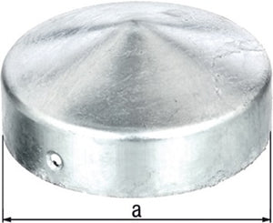 Pfostenkappe D.80mm rd.flache Form TZN GAH