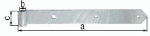 Ladenband B.45mm L.500x45mm S.5mm D.16mm STA TZN rd GAH