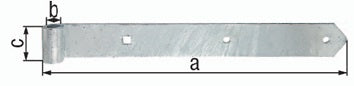 Ladenband B.45mm L.500x45mm S.5mm D.16mm STA TZN rd GAH