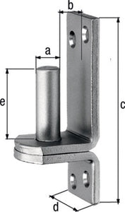 Kloben auf Platte 16x13mm VA GAH