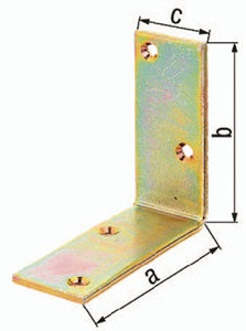 Balkenwinkel L100x100 mmmm B.40mm STA galv.gelb verz.S.5mm GAH