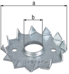 Scheibendübel D62/12mm senzimirverzinkt GAH