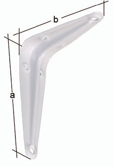 Konsole L.125mm H.150mm STA weiß lack.Trgf.48kg GAH
