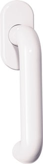 Fenstergriff 111FG.1 30mm Ku.99 reinweiß 30mm Stand.HEWI