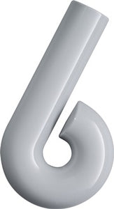 Hausnummer Ziffer 6 Spezial-Polyamid 90 tiefschwarz 165mm D.33mm HEWI