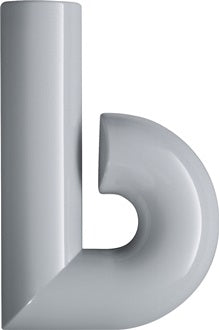Hausnummer Buchstabe b Spezial-Polyamid 97 lichtgrau 137 5mm D.33mm HEWI