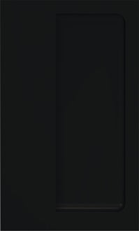 Schiebetürmuschel 539B PA 90 tiefschwarz ma rechteck.TS ab 19mm f.HLT