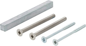 Bef-set.Sertos® GG-WC 60-65mm M5x75+4 0x70 4-KT.o.+8x100mm HOPPE