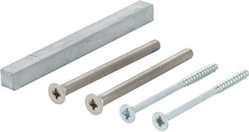 Bef-set.Sertos® GG-WC 60-65mm M5x75+4 0x70 4-KT.o.+8x100mm HOPPE