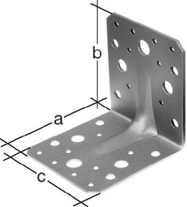 Schwerlastwinkelverbinder 90x90x65mm Anz.Löcher4/18 S.2 5mm GAH