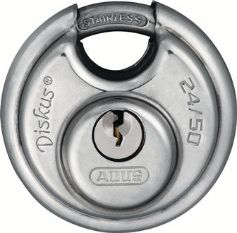 Zylindervorhangschloss 24IB/50 Schlosskörper-B.51mm VA versch.-schl.ABUS