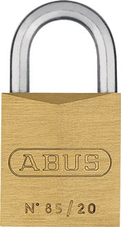 Zylindervorhangschloss 85/20 Schlosskörper-B.21mm MS versch.-schl.ABUS