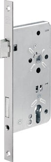 Haustür-Einsteckschloss 0024 PZW 22/80/92/10mm DIN L silber ktg.BKS