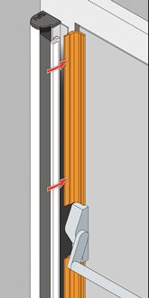 Montageprofil LP1 Panik L.2015mm BG RAL 9016 PLANET