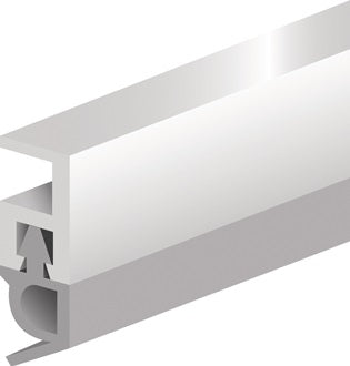 Abdichtungsschiene PTS-AR L.2100mm B.5mm z.Nageln Ku.blk braun