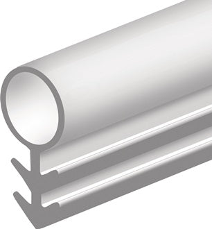 Türanschlagdg.Tannenzapfen 104 L.100m z.Einfräsen Silik.blk D.8mm weiß ELLEN