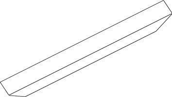 Abdeckp.OL 90 weiß L.3000mm GEZE