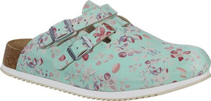 Clog Kay Flowers Gr.40 flower field mint Obermaterial:Birko-Flor