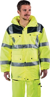 Warnschutzparka Gr.XL gelb/grau PREVENT