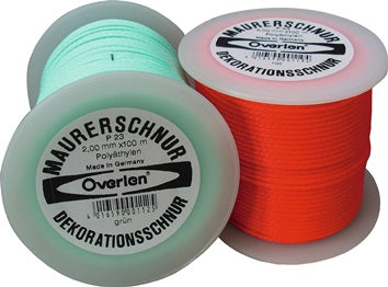 Maurerschnur L.100m D.2mm 35kg PE rot
