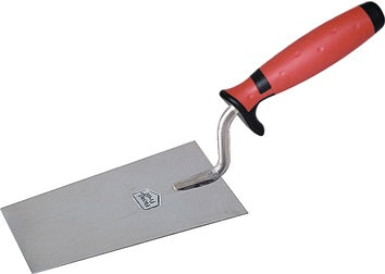 Berner Putzkelle L.160mm B.85mm rostfrei m.2Komponentengriff VA STUBAI