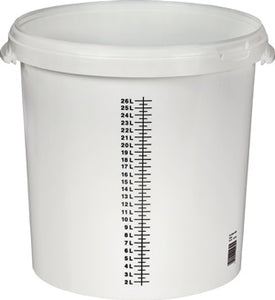 Anrühreimer 30l weiß PP