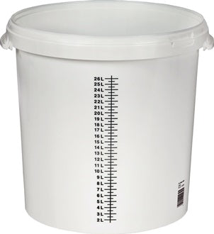 Anrühreimer 30l weiß PP