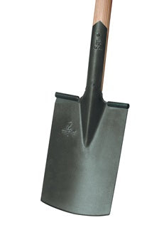 Bauspaten 285x185/180mm Gr.2 Gärtner Form m.Trittschutz u.Eschen-T-Stiel IDEAL