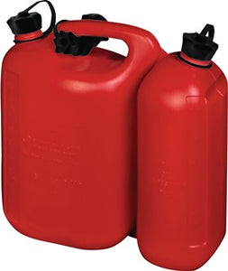 Kraftstoffdoppelkanister Inh.5 5+3l rot HDPE