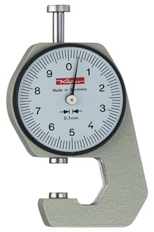 Taschendickenmessgerät K 15 0-10mm Abl. 0 1mm plan 6 35mm Käfer
