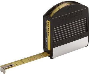Taschenrollbandmaß Panoramic L.3m B.12 7mm mm/cm EG II Ku.m.Metallfuß SB STANLEY