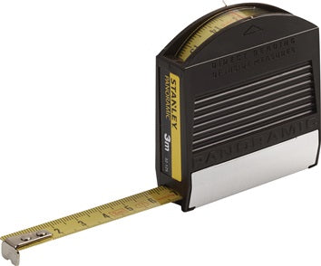 Taschenrollbandmaß Panoramic L.3m B.12 7mm mm/cm EG II Ku.m.Metallfuß SB STANLEY