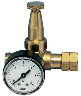 Propankleindruckregler Mini m.Manometer 0 5-4bar 6 kg/hW 21 8x1/14Zoll LH